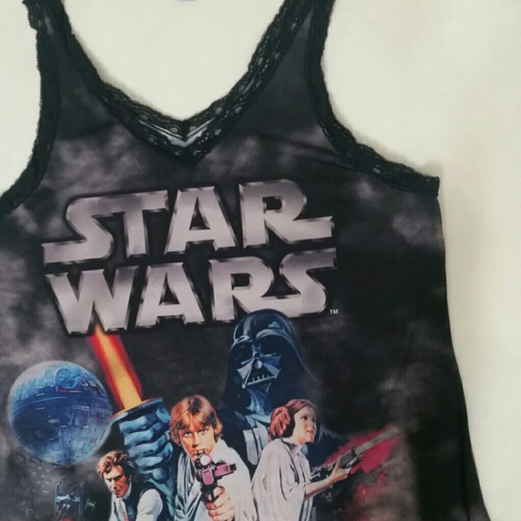 Star Wars Dresses & Skirts - Star wars | black lace trim slip dress